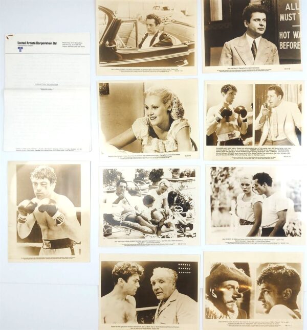 RAGING BULL ORIGINAL UK PUBLICITY PRESS KIT STILLS X 9 1980