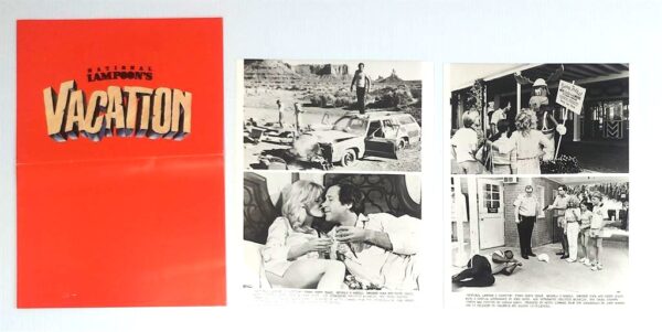 NATIONAL LAMPOON'S VACATION ORIGINAL UK PUBLICITY PRESS KIT STILLS 1983