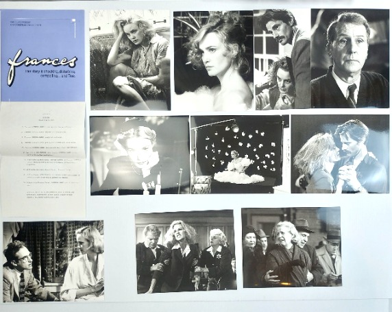 FRANCES ORIGINAL UK PUBLICITY PRESS KIT STILLS 1982
