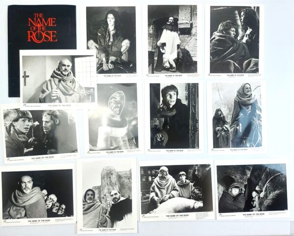 THE NAME OF THE ROSE ORIGINAL UK PUBLICITY PRESS KIT STILLS 1986