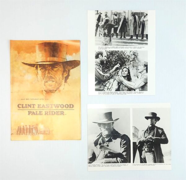PALE RIDER ORIGINAL UK PUBLICITY PRESS KIT STILLS 1985