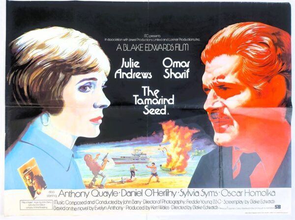 THE TAMARIND SEED ORIGINAL UK QUAD FILM POSTER 1974