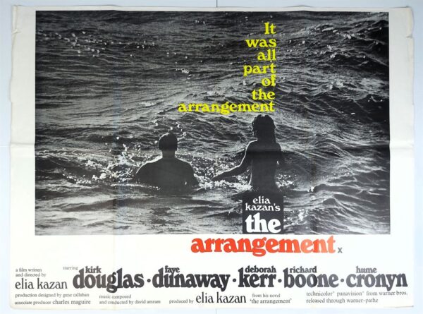 THE ARRANGEMENT ORIGINAL UK QUAD FILM POSTER 1969