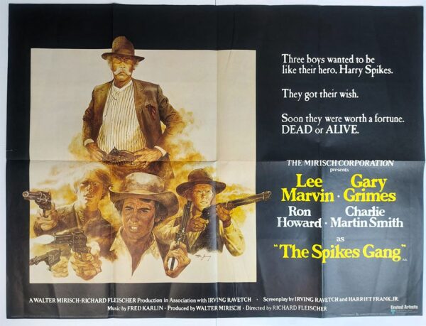 THE SPIKES GANG ORIGINAL UK QUAD FILM POSTER 1974