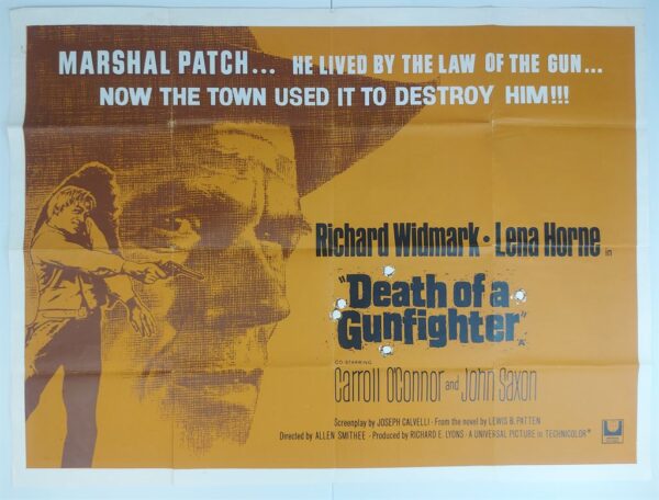 DEATH OF A GUNFIGHTER ORIGINAL UK QUAD FILM POSTER 1969
