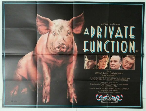 A PRIVATE FUNCTION ORIGINAL UK QUAD FILM POSTER 1984 