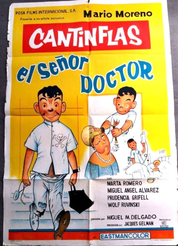EL SENOR DOCTOR ORIGINAL ARGENTINA FILM POSTER 1965 