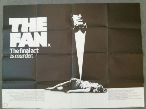 THE FAN ORIGINAL UK QUAD FILM POSTER 1981
