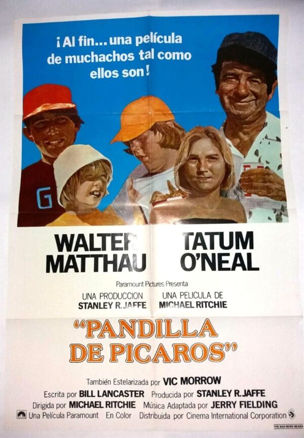 PANDILLA DE PICAROS (BAD NEWS BEARS) ORIGINAL ARGENTINA FILM POSTER 1976