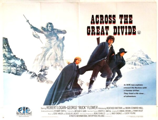 ACROSS THE GREAT DIVIDE ORIGINAL UK QUAD FILM POSTER 1977 