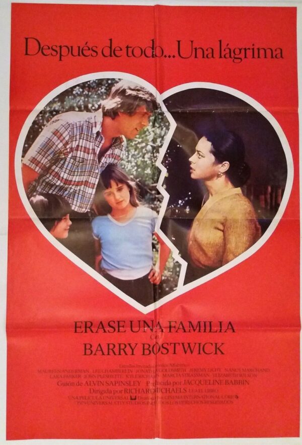 ONCE UPON A FAMILY ORIGINAL ARGENTINA FILM POSTER 1980