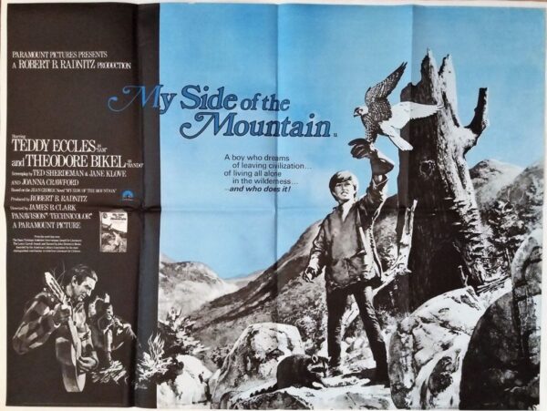 MY SIDE OF THE MOUNTAIN ORIGINAL UK QUAD FILM POSTER 1969