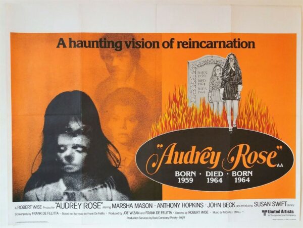 AUDREY ROSE ORIGINAL UK QUAD FILM POSTER 1977