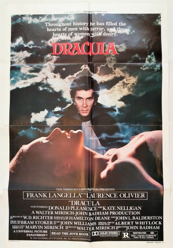 DRACULA ORIGINAL U.S ONE SHEET FILM POSTER 1979 