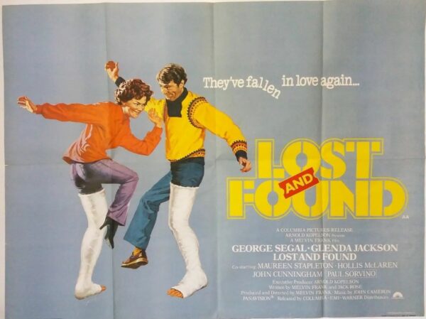 LOST AND FOUND ORIGINAL UK QUAD FILM POSTER 1979