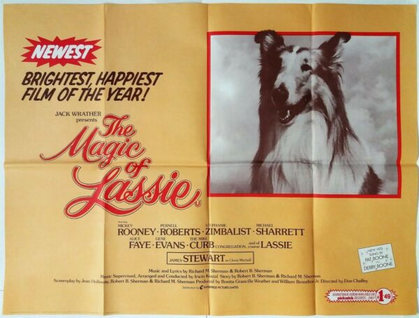 THE MAGIC OF LASSY ORIGINAL UK QUAD FILM POSTER 1978 