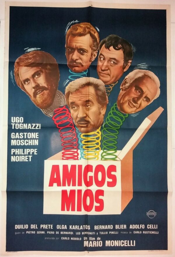 AMIGOS MIOS (MY FRIENDS) ORIGINAL ARGENTINA FILM POSTER 1975