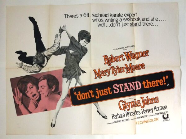 DON'T JUST STAND THERE! ORIGINAL UK QUAD FILM POSTER 1968