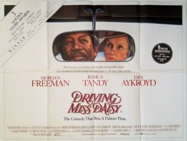 DRIVING MISS DAISY ORIGINAL UK QUAD FILM POSTER 1989