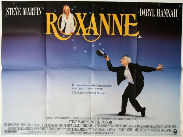 ROXANNE ORIGINAL UK QUAD FILM POSTER 1987
