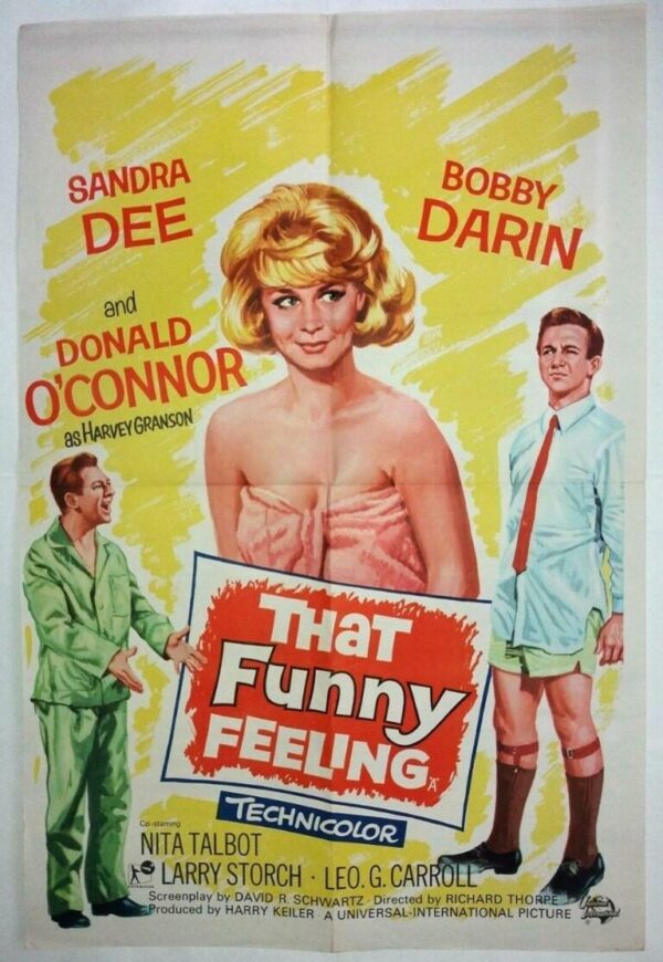 THAT FUNNY FEELING ORIGINAL DOUBLE CROWN UK FILM POSTER 1965