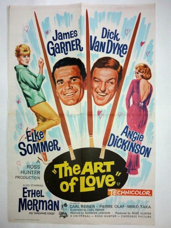 THE ART OF LOVE ORIGINAL DOUBLE CROWN UK FILM POSTER 1965