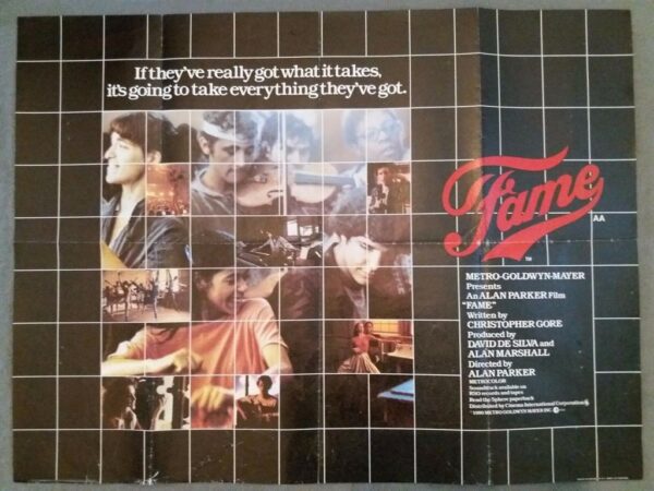 FAME ORIGINAL UK QUAD FILM POSTER 1980 