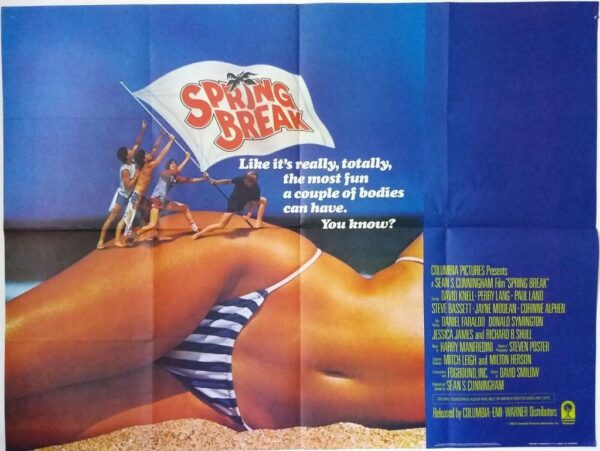SPRING BREAK ORIGINAL UK QUAD FILM POSTER 1983 