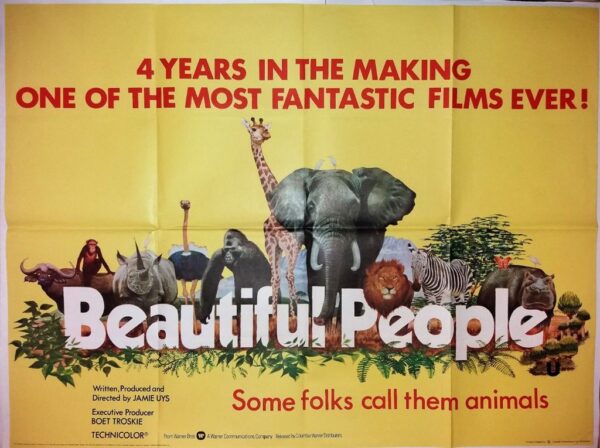 BEAUTIFUL PEOPLE ORIGINAL UK QUAD FILM POSTER 1974