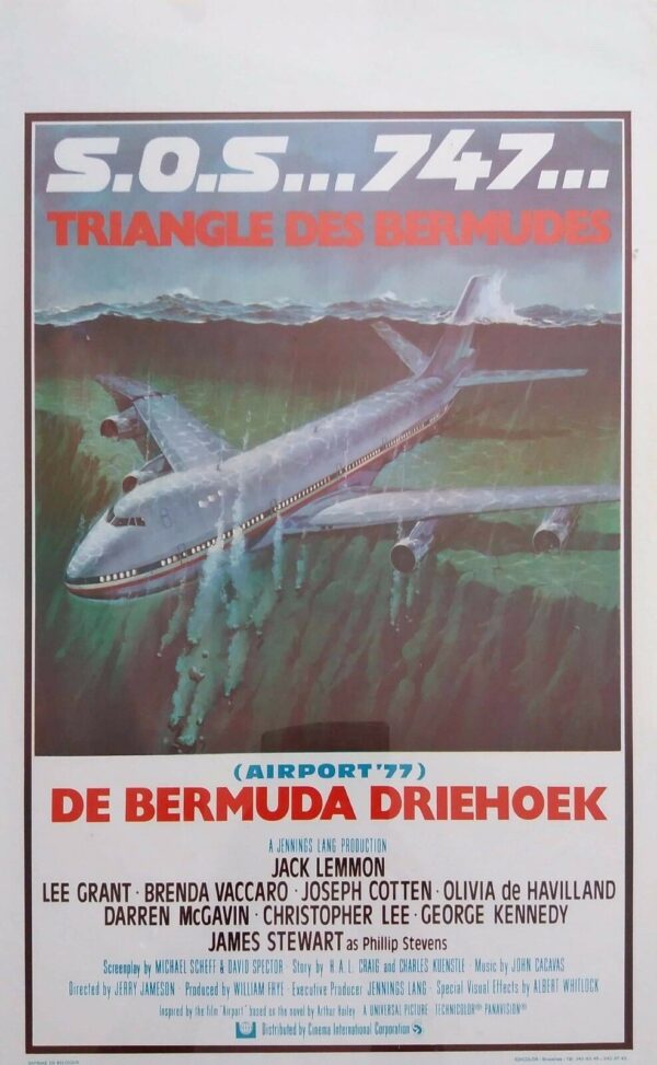 AIRORT 77 ORIGINAL BELGIAN FILM POSTER 1977