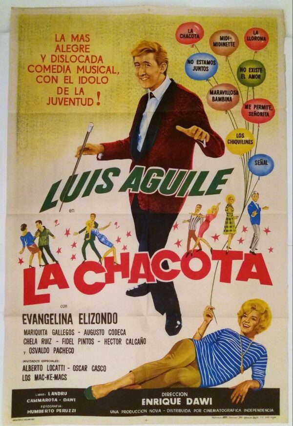 LA CHACOTA ORIGINAL ARGENTINA FILM POSTER 1962