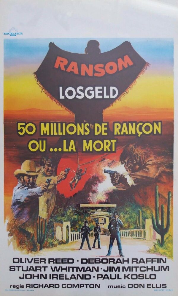 RANSOM ORIGINAL BELGIAN FILM POSTER 1977