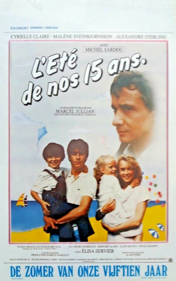L'ETE DE NOS 15 ANS ORIGINAL BELGIAN FILM POSTER 1983