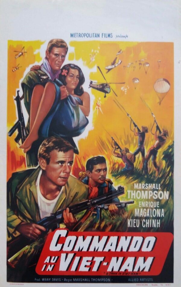 A YANK IN VIETNAM ORIGINAL BELGIAN FILM POSTER 1964