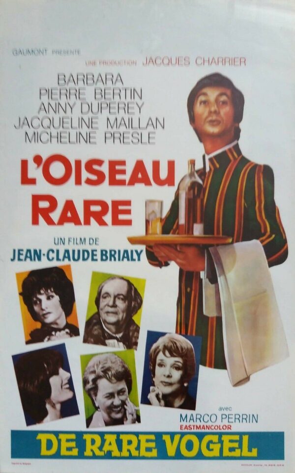 L'OISEAU RARE ORIGINAL BELGIAN FILM POSTER 1973