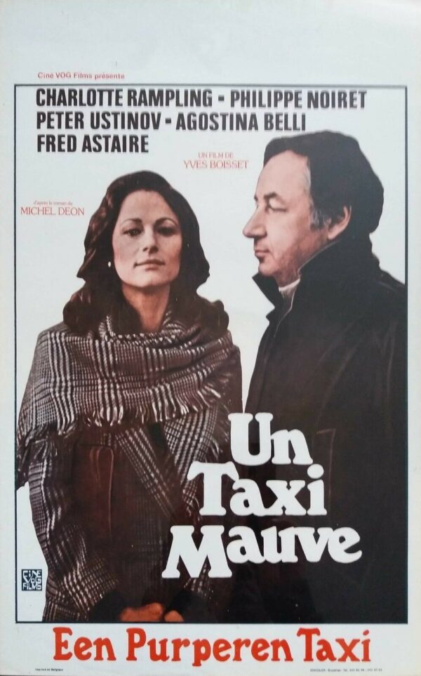 UN TAXI MAUVE (A PURPLE TAXI) ORIGINAL BELGIAN FILM POSTER 1977