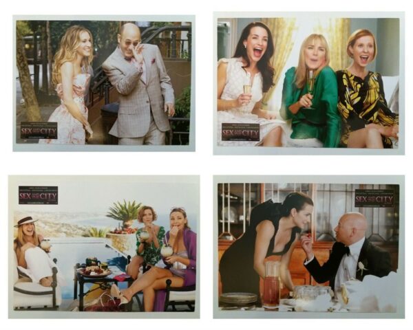 SEX AND THE CITY THE MOVIE SET OF 4 ORIGINAL FRENCH LOBBY CARDS 2008