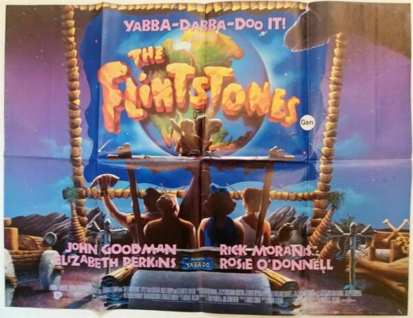 THE FLINTSTONES ORIGINAL UK QUAD FILM POSTER 1994