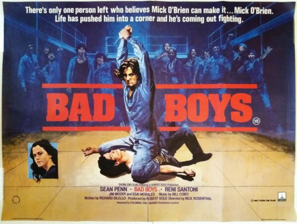 BAD BOYS ORIGINAL UK QUAD FILM POSTER 1983