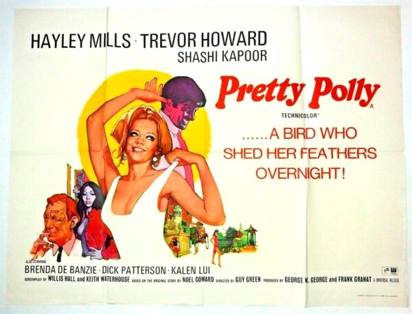 PRETTY POLLY ORIGINAL UK QUAD FILM POSTER 1967
