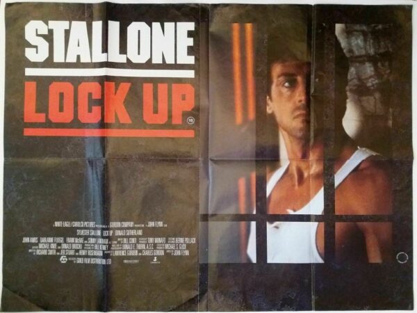 LOCK UP ORIGINAL UK QUAD FILM POSTER 1989