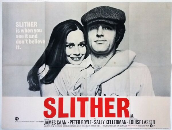 SLITHER ORIGINAL UK QUAD FILM POSTER 1973 