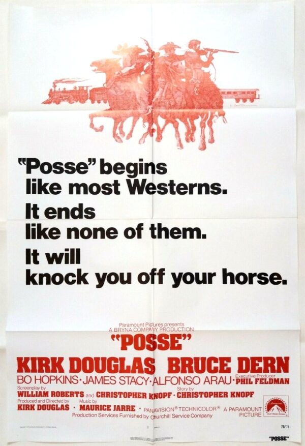 POSSE ORIGINAL U.S ONE SHEET FILM POSTER 1975 