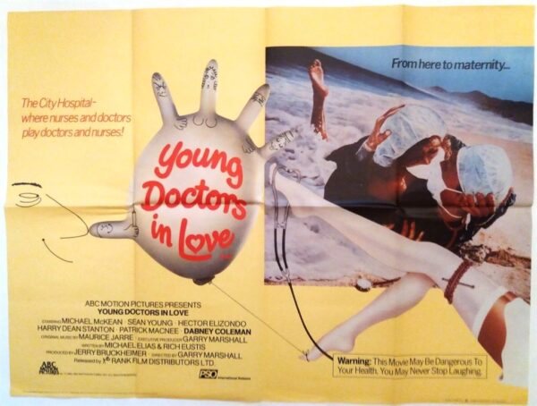 YOUNG DOCTORS IN LOVE ORIGINAL UK QUAD FILM POSTER 1982
