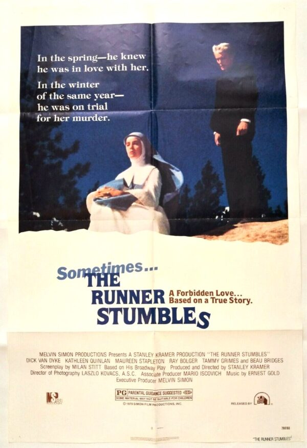THE RUNNER STUMBLES ORIGINAL U.S ONE SHEET FILM POSTER 1979 