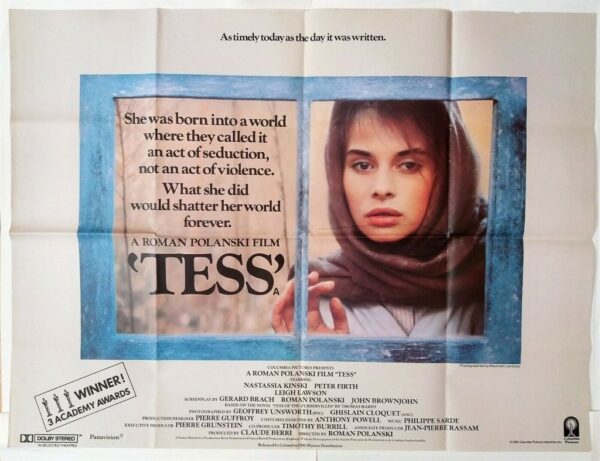 TESS ORIGINAL UK QUAD FILM POSTER 1979 