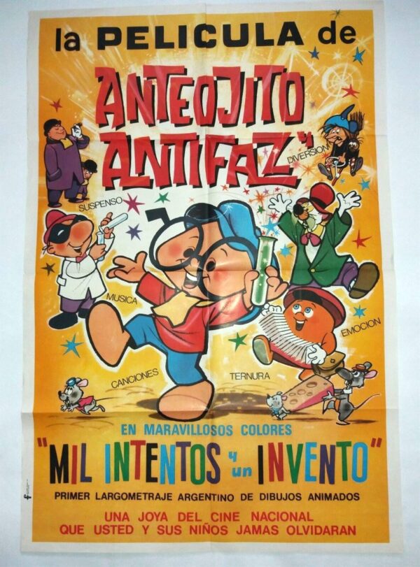 ANTEOJITO ANTIFAZ ORIGINAL ARGENTINA FILM POSTER 1972 