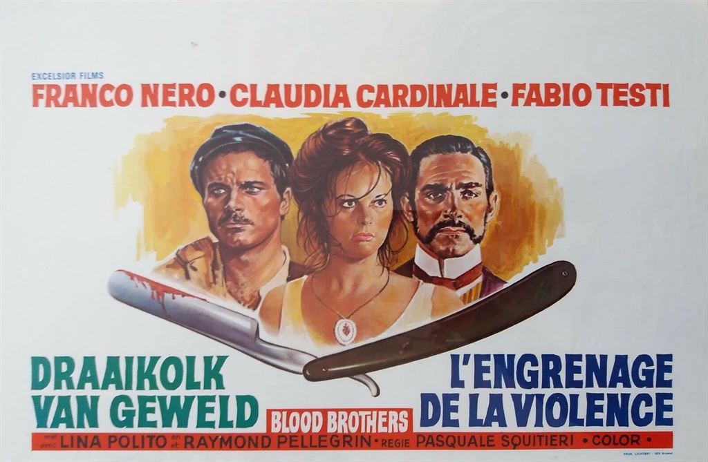 BLOOD BROTHERS ORIGINAL BELGIUM FILM POSTER 1974