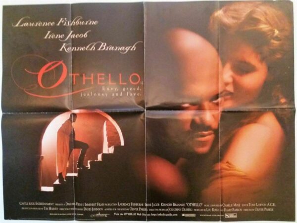 OTHELLO ORIGINAL UK QUAD FILM POSTER 1996