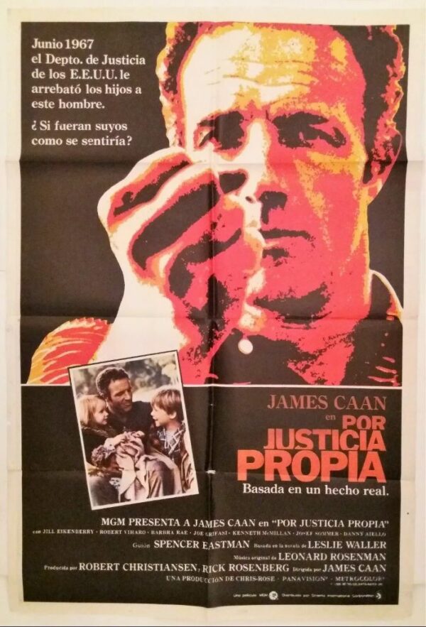 POR JUSTICIA PROPIA (HIDE IN PLAIN SIGHT) ORIGINAL ARGENTINA FILM POSTER 1980 